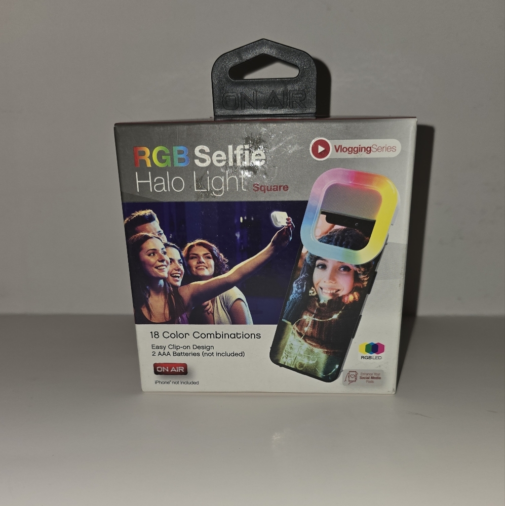 RGB Selfie Halo Light Square